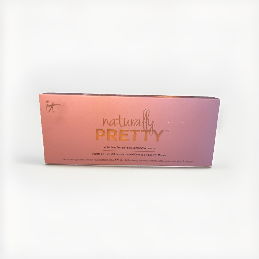 IT COSMETICS NATURALLY PRETTY MATTE LUXE TRANSFORMING 15 EYESHADOW PALETTE! BOX!